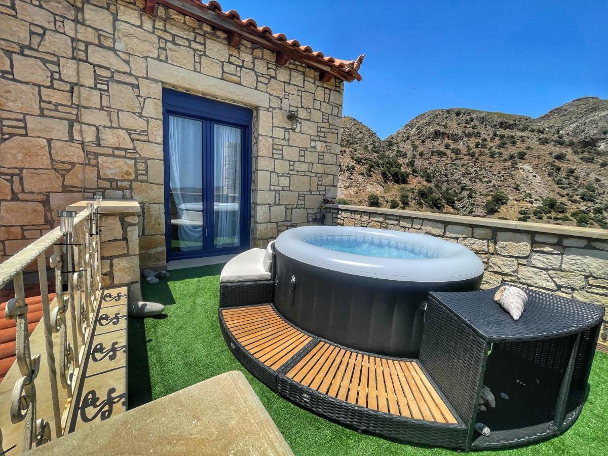 Elouthia Residence With Sea View And Hot Tub Tsoútsouros Extérieur photo